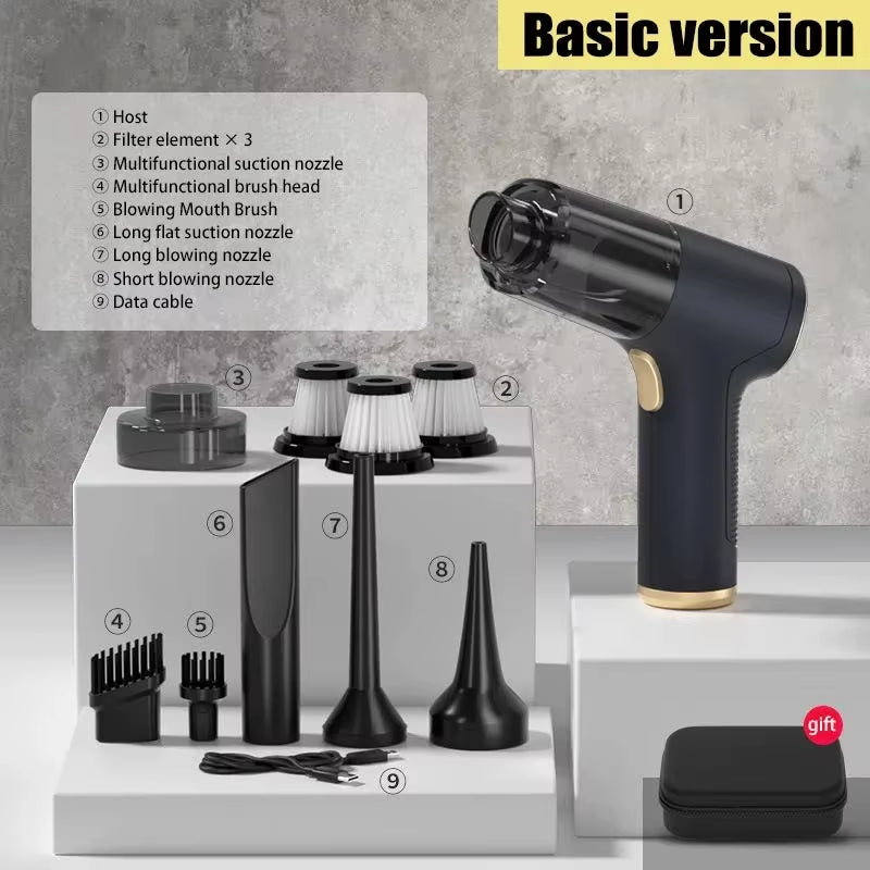 XIAOMI Wireless Car Vacuum Cleaner 1290000 Pa Powerful Handheld Household Multifunctional Dust Cleaning Machines 2 in 1 Portable