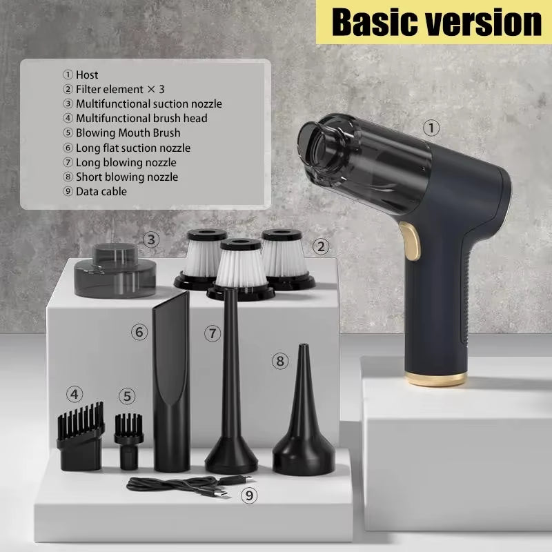 XIAOMI Wireless Car Vacuum Cleaner 1290000 Pa Powerful Handheld Household Multifunctional Dust Cleaning Machines 2 in 1 Portable