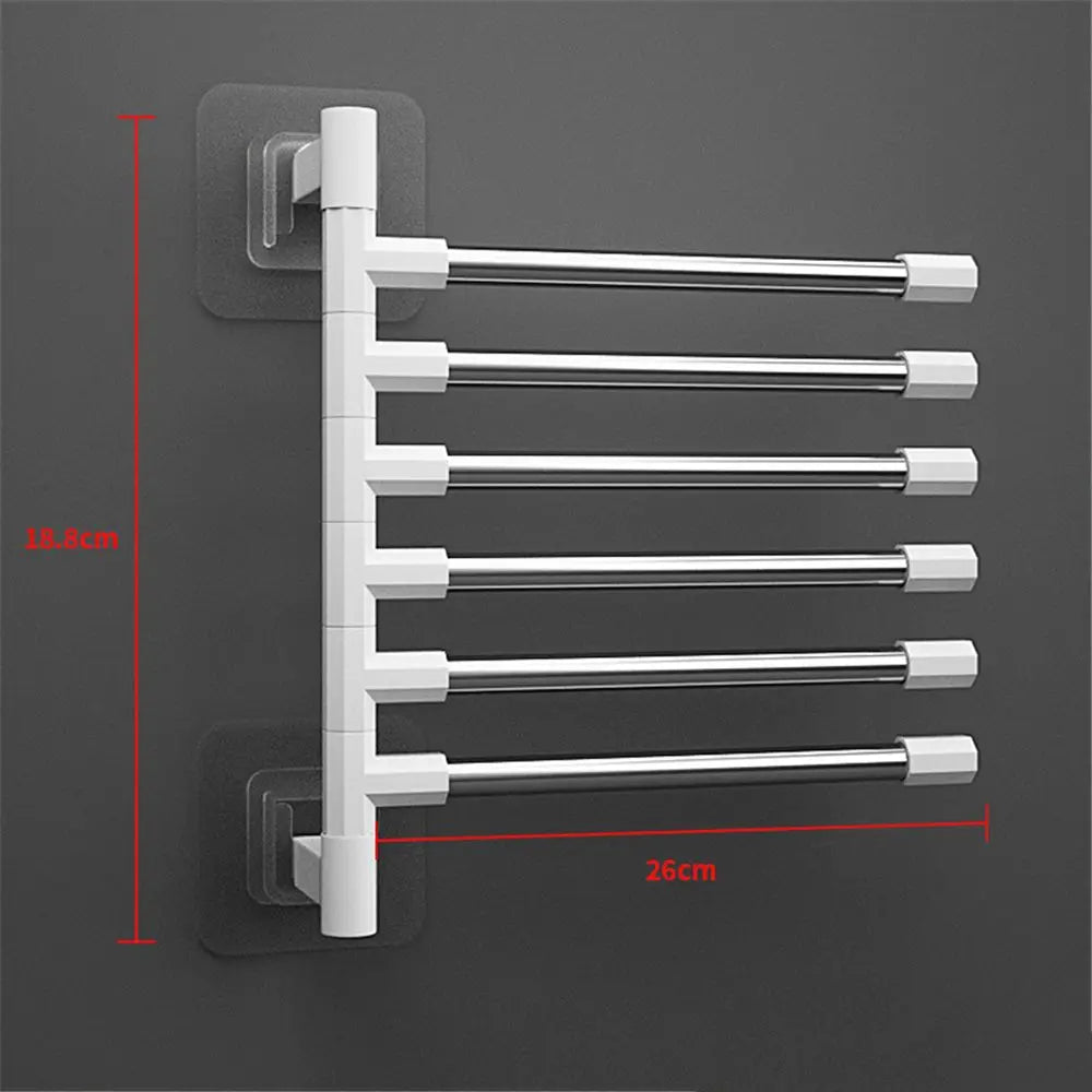 Towel Rack with Rotatable Arms