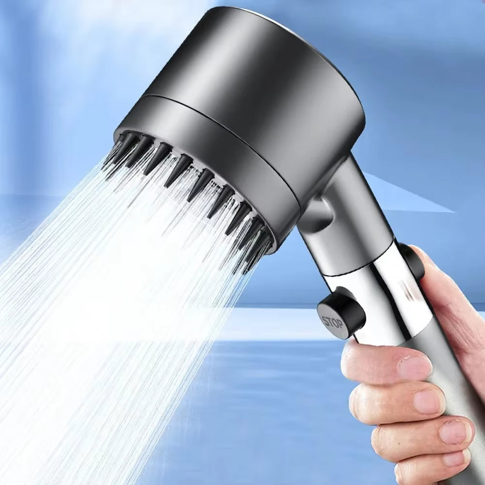 High Pressure Shower Head with 4 Adjustable Modes with a Filter 