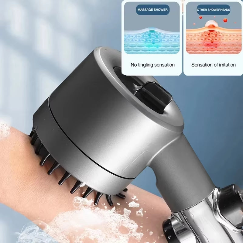 High Pressure Shower Head with 4 Adjustable Modes with a Filter 