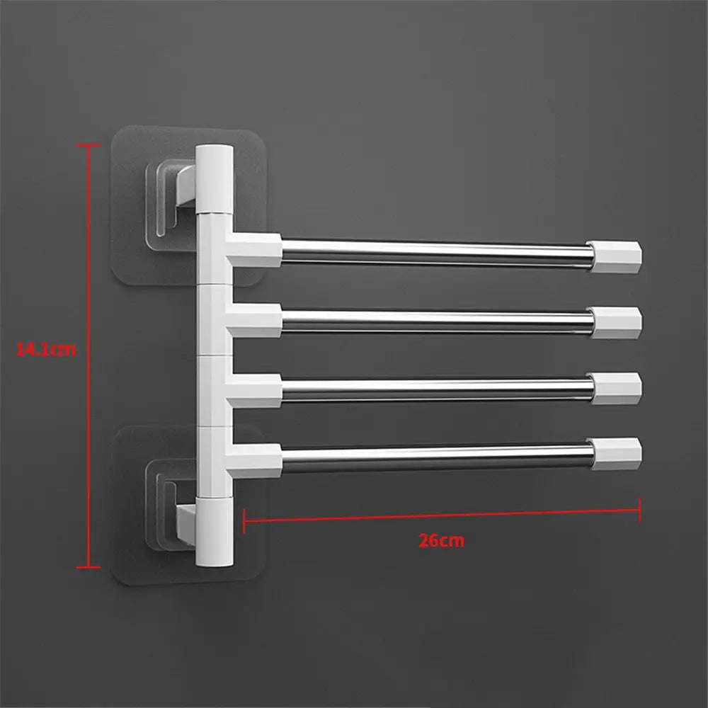 Towel Rack with Rotatable Arms 