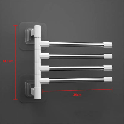 Towel Rack with Rotatable Arms 