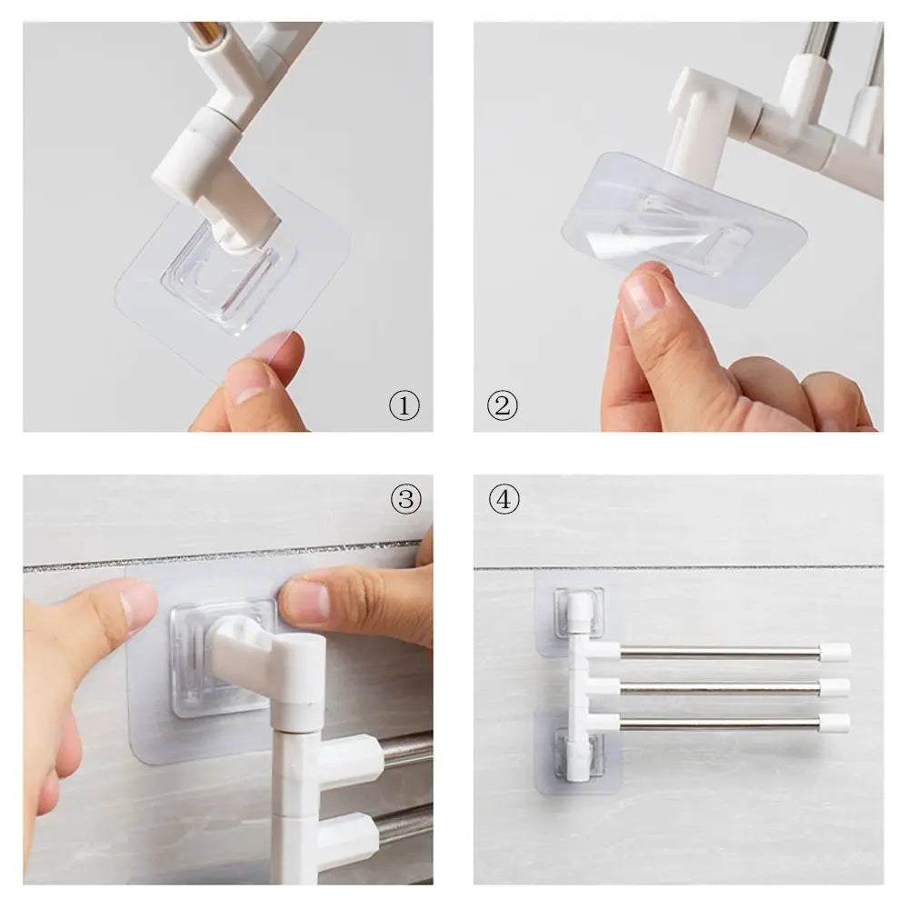 Towel Rack with Rotatable Arms 