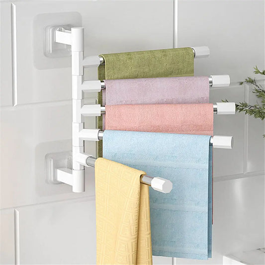 Towel Rack with Rotatable Arms 