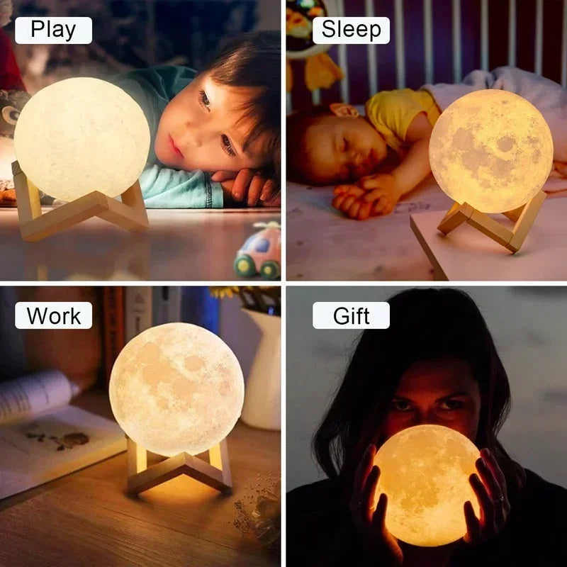 3D Moon LED Night Light/Lamp 