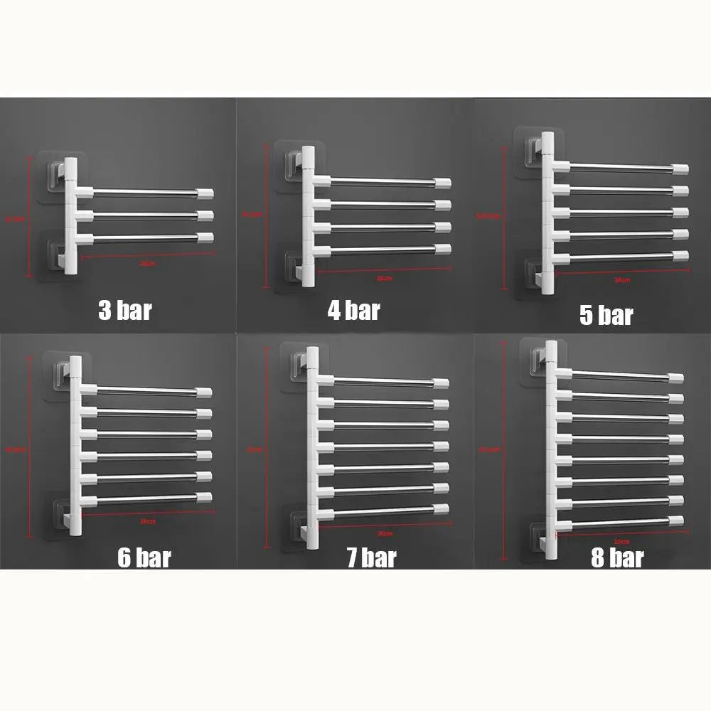 Towel Rack with Rotatable Arms 