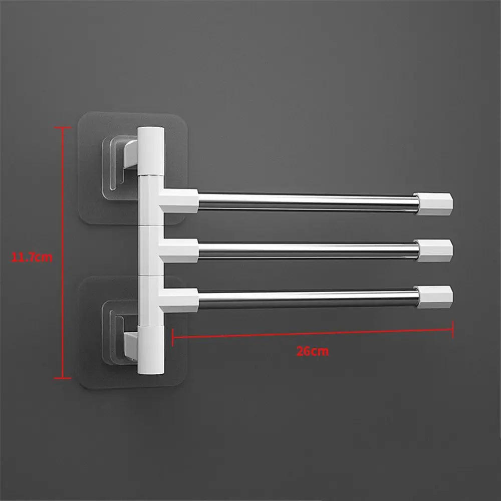 Towel Rack with Rotatable Arms 