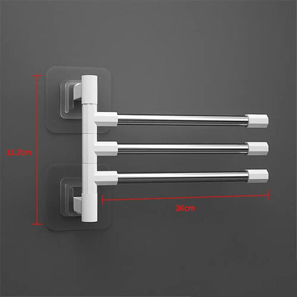 Towel Rack with Rotatable Arms 