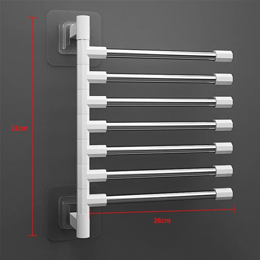 Towel Rack with Rotatable Arms 