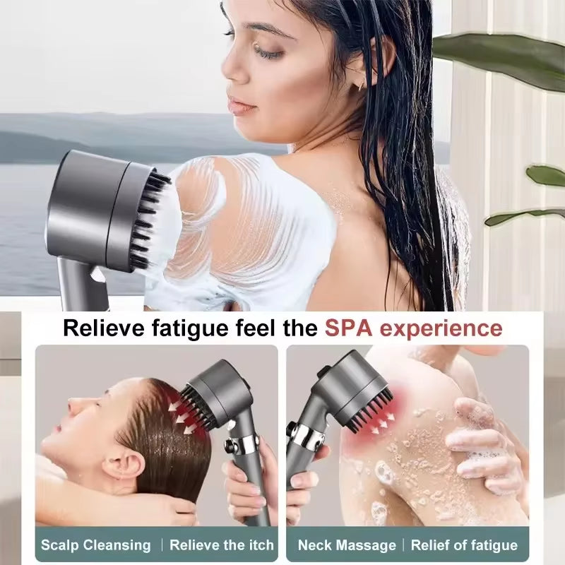 High Pressure Shower Head with 4 Adjustable Modes with a Filter 